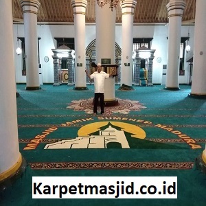 Pemasangan Karpet Masjid Custom Agung Sumenep Madura