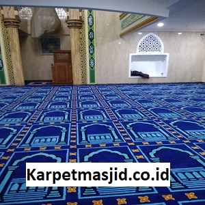 Pemasangan Karpet Masjid Custom At Taqwa Bogor